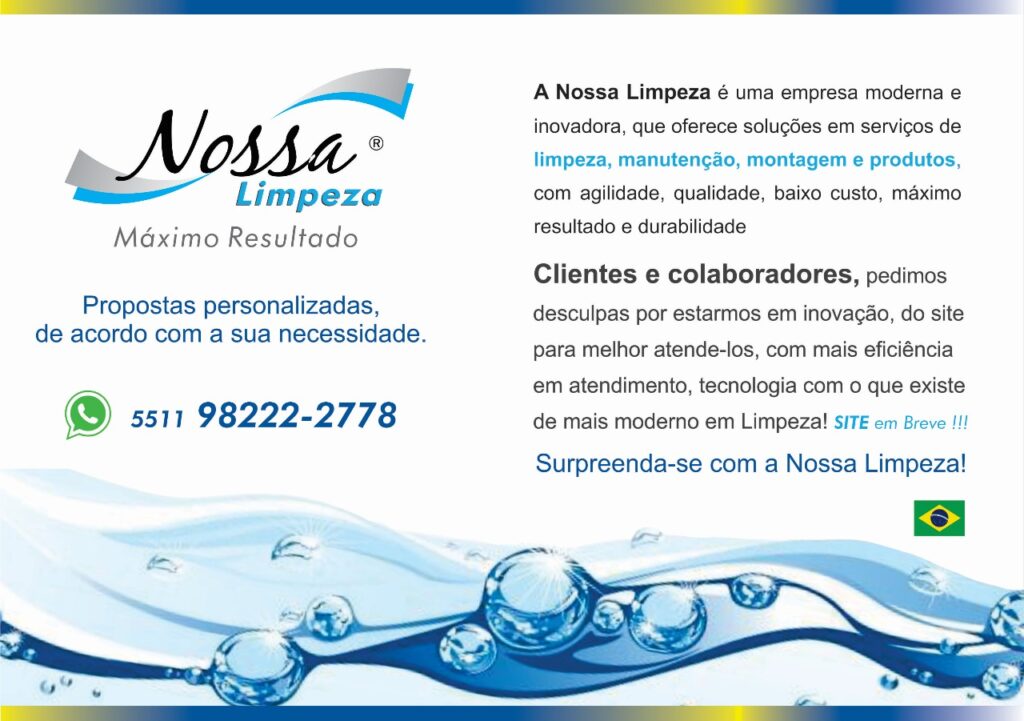 nossa limpeza